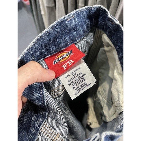 Vintage Dickies Workwear Flame Resistant Stripe Jeans 38x30 - Picture 9 of 9